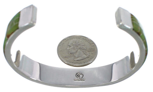 Southwest Turquoise Inlay And Silver Bracelet TX39728